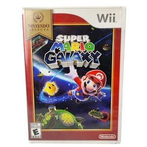 Super Mario Galaxy Nintendo Wii Nintendo Selects Edition RVL-P-RMG1 Complete CIB